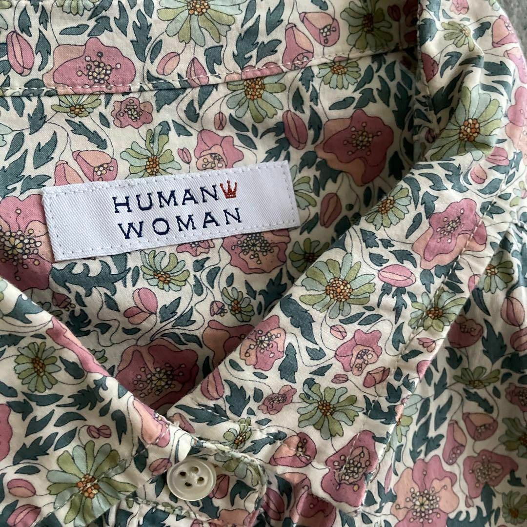 HUMAN WOMAN - ヒューマンウーマン HUMAN WOMAN 花柄 フラワー HUMAN WOMAN - ヒューマンウーマン HUMAN WOMAN 花柄 フラワー