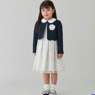 プティマイン入学式ワンピースセットキッズ服女の子用(90cm~)