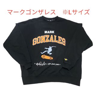 マークゴンザレス(Mark Gonzales)の☆目立つ刺繍のオレンジカラー☆【マークゴンザレス】スウェット　※Lサイズ(スウェット)