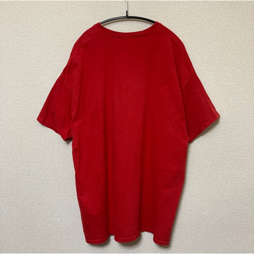 GILDAN(ギルタン)のGILDAN ギルダン Tシャツ レッド USA輸入古着 XL メンズのトップス(Tシャツ/カットソー(半袖/袖なし))の商品写真
