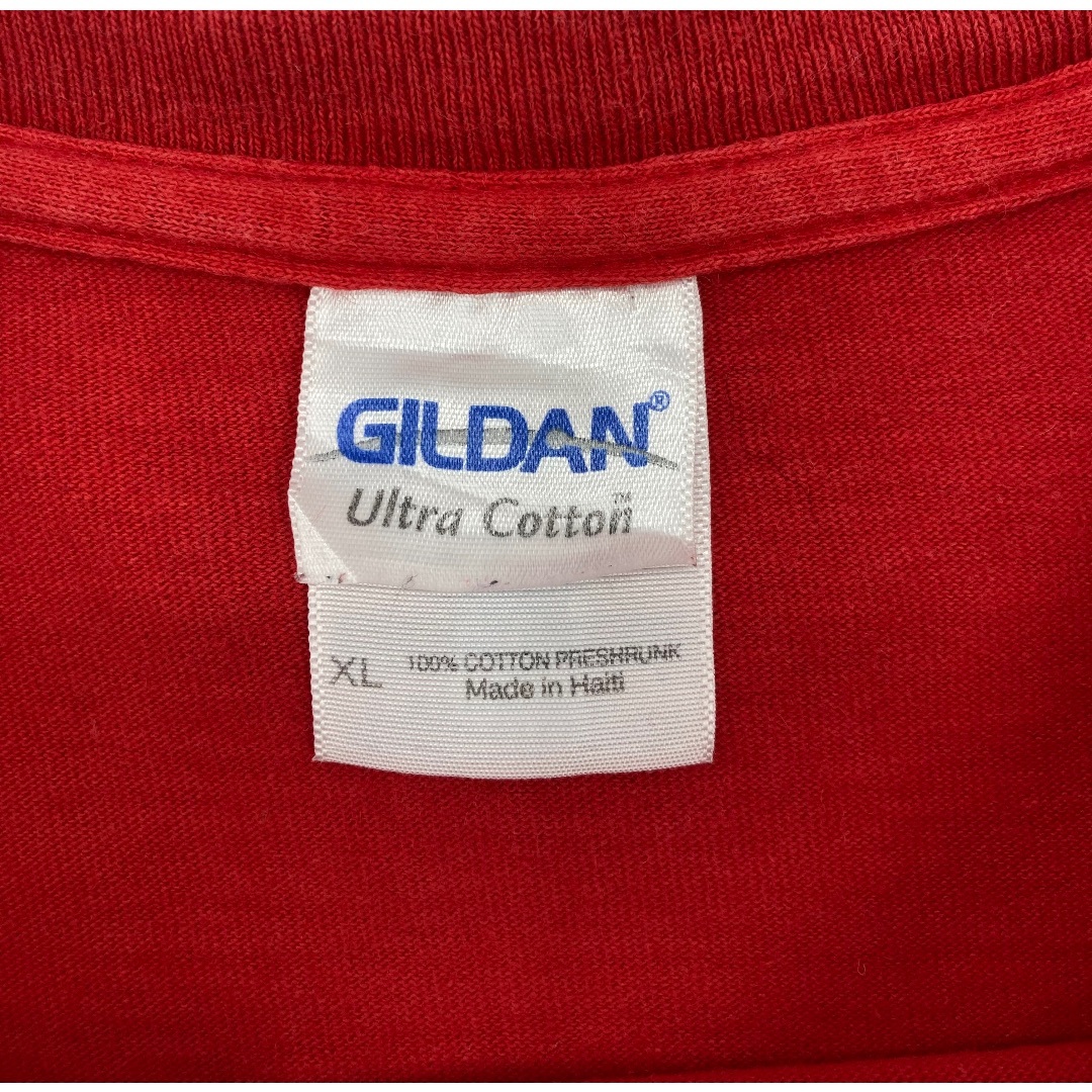 GILDAN(ギルタン)のGILDAN ギルダン Tシャツ レッド USA輸入古着 XL メンズのトップス(Tシャツ/カットソー(半袖/袖なし))の商品写真