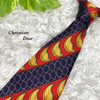 クリスチャンディオール(Christian Dior)のChristian Dior ネクタイ　シルク　お洒落　総柄　一点物　奇抜　(ネクタイ)
