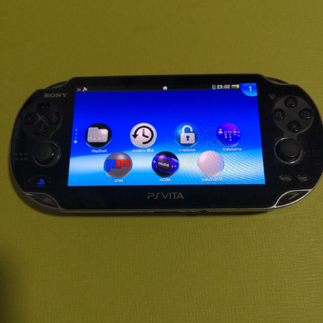 PlayStation Vita(プレイステーションヴィータ)のPS Vita PCH-1100　CFW導入済み エンタメ/ホビーのゲームソフト/ゲーム機本体(携帯用ゲーム機本体)の商品写真