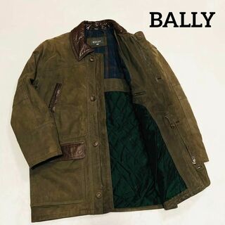 バリー(Bally)のBALLY　ジャケット　レザー　本革　コート　革ジャン　バリー　カーキ　オリーブ(ブルゾン)
