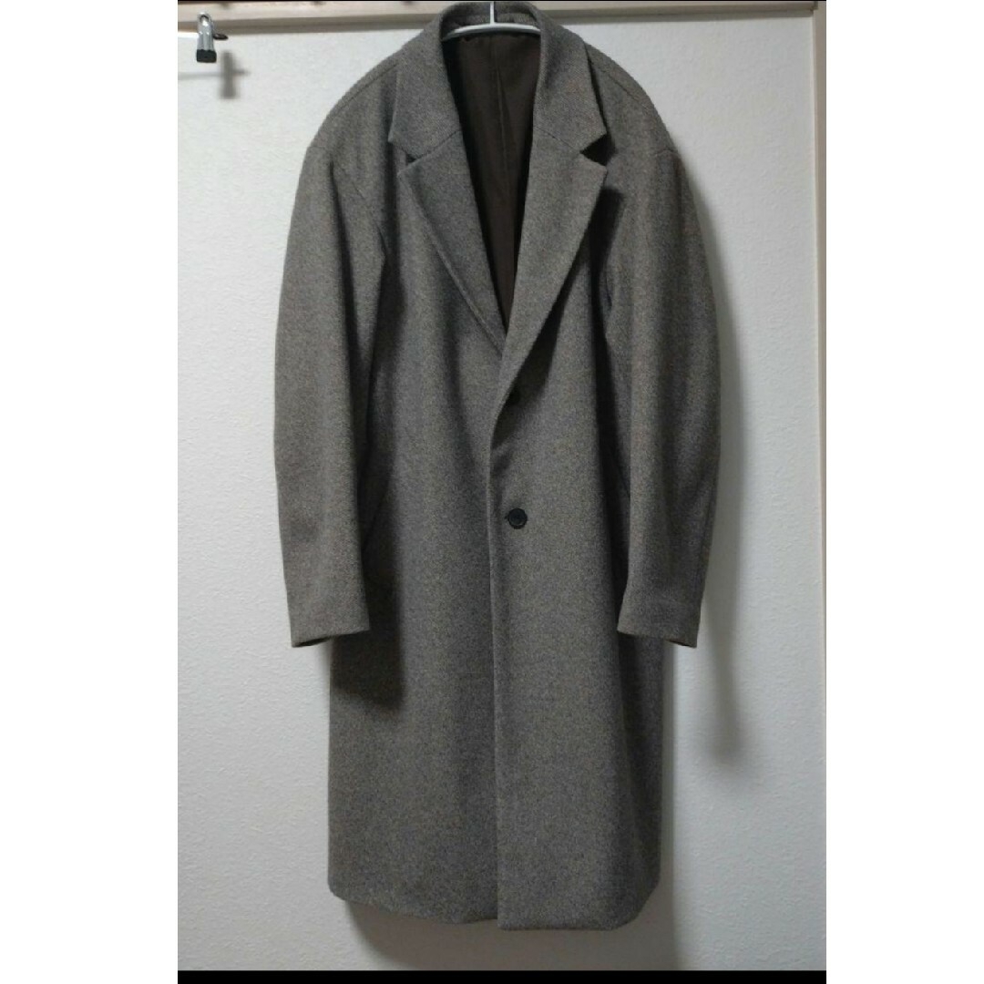 GU(ジーユー)のGU ニットメルトンチェスターコート メンズのジャケット/アウター(チェスターコート)の商品写真