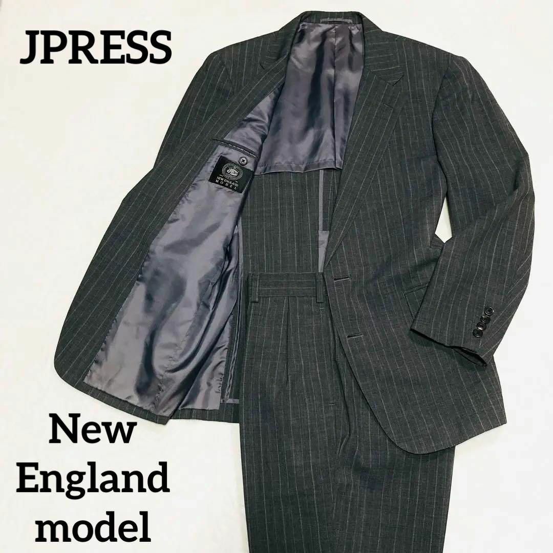 J.PRESS(ジェイプレス)のJPRESS　セットアップ　ストライプ　グレー　ジェイプレス　スーツ　ウール メンズのスーツ(セットアップ)の商品写真