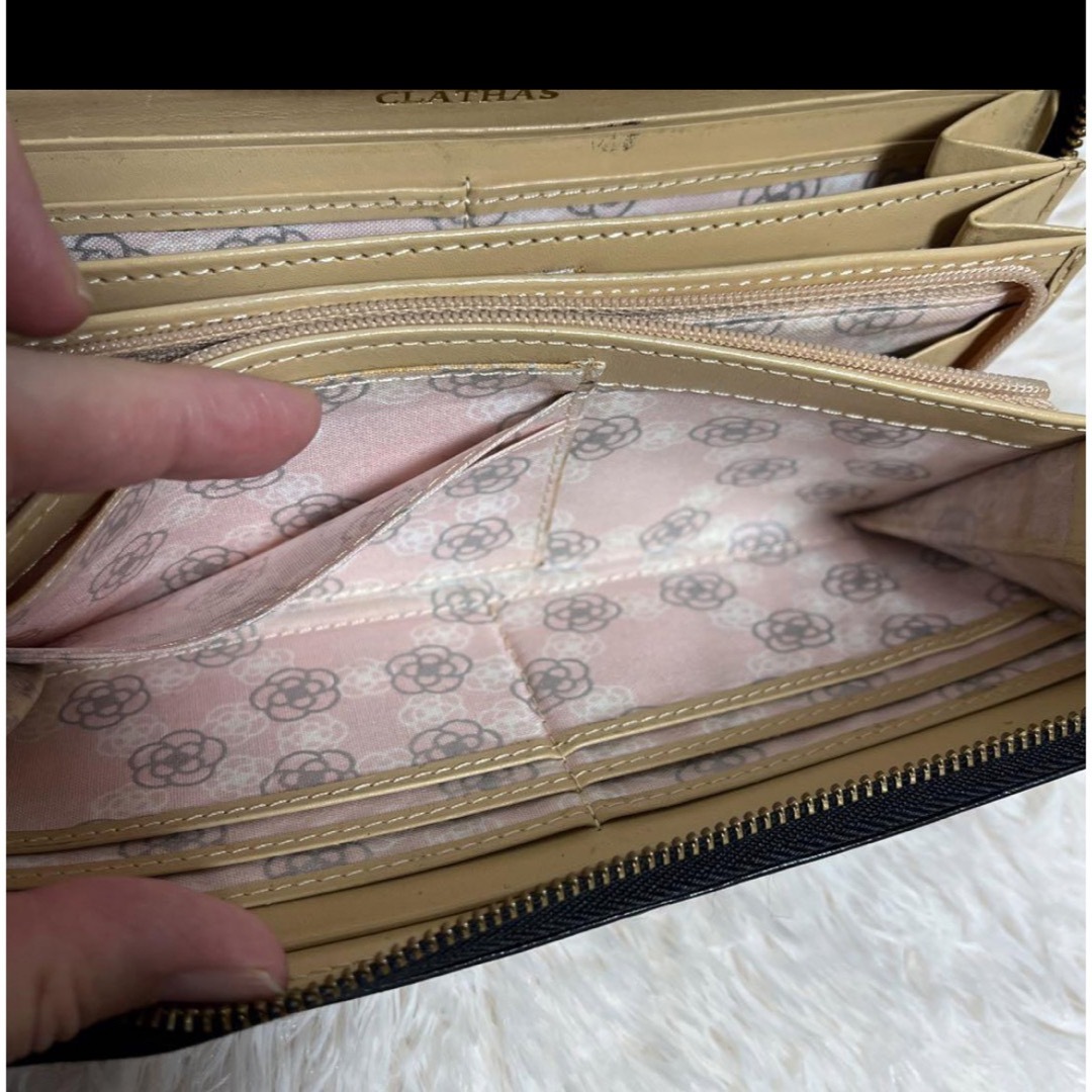 CLATHAS(クレイサス)のクレイサス　長財布　ブラック　アラウンドファスナー レディースのファッション小物(財布)の商品写真