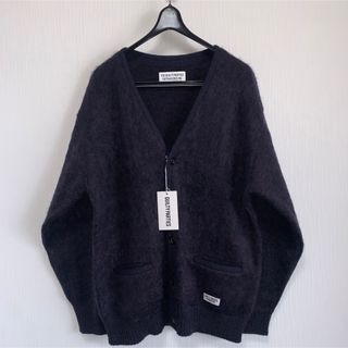 ワコマリア(WACKO MARIA)のL紫【WACKOMARIA】MIX MOHAIR CARDIGAN／新品／送料込(カーディガン)