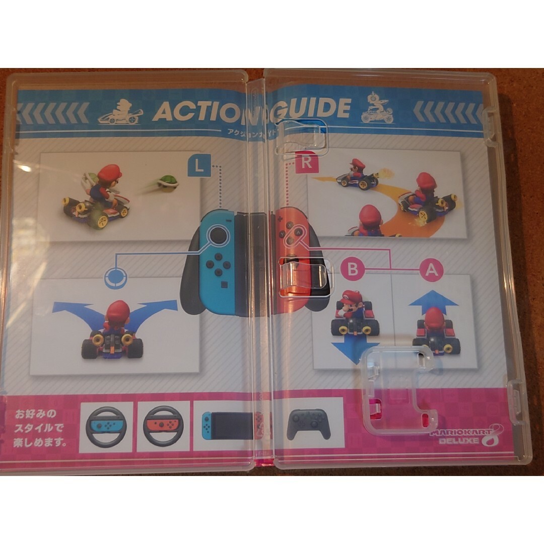 Nintendo Switch(ニンテンドースイッチ)のマリオカート8 デラックス　ケースのみ　ソフト無し エンタメ/ホビーのゲームソフト/ゲーム機本体(家庭用ゲームソフト)の商品写真