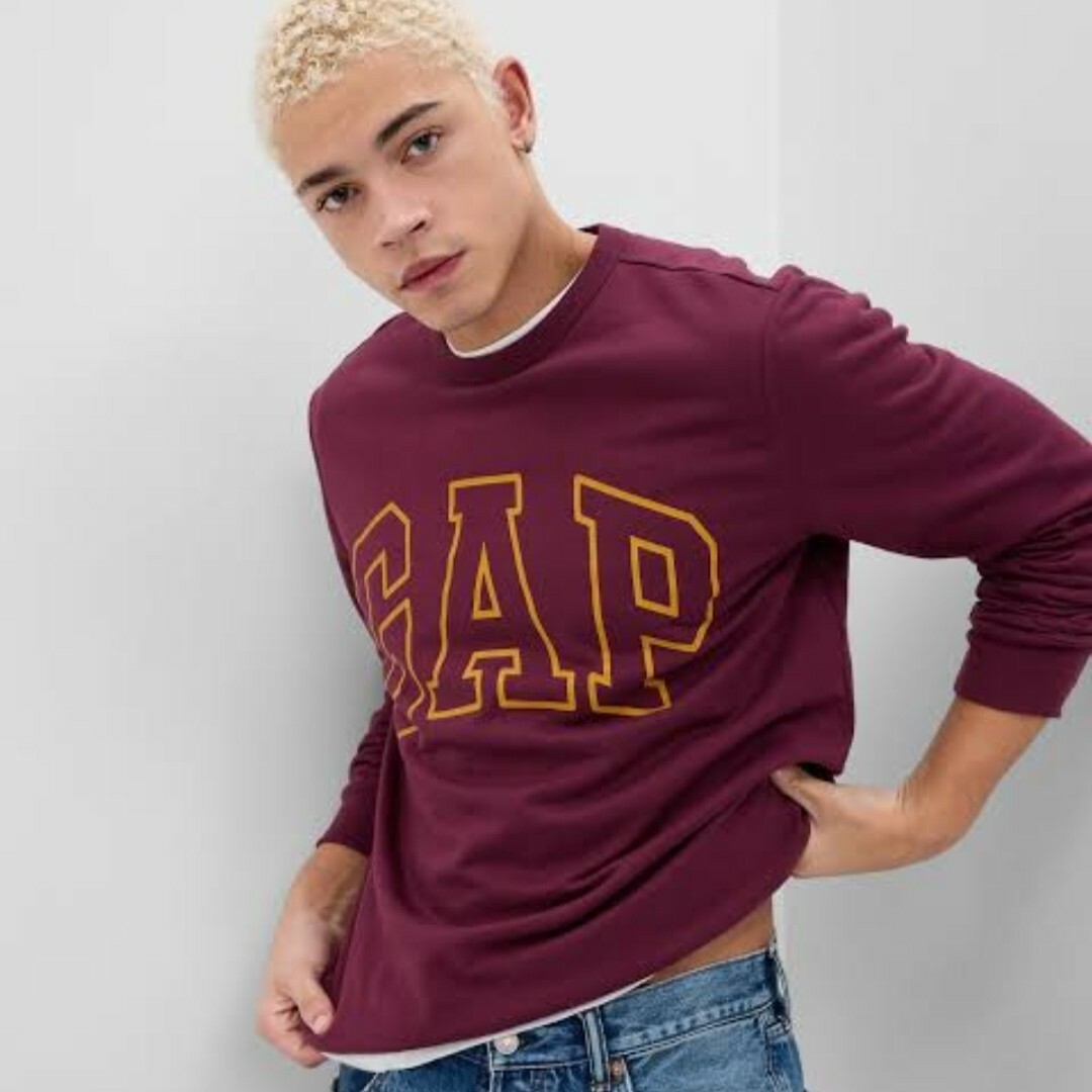 GAP(ギャップ)の【定価4990円】GAPロゴフリース スウェット・トレーナー(ユニセックス) メンズのトップス(スウェット)の商品写真