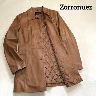 Zorronuez　ジャケット　羊革　キルティング　ステンカラー　ラムレザー(Gジャン/デニムジャケット)