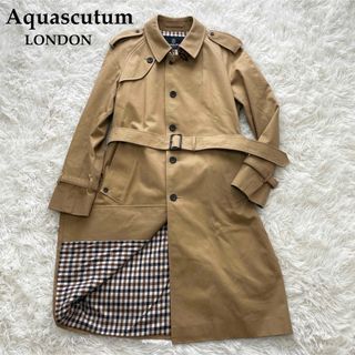 AQUA SCUTUM - 未使用級✨　レナウン期　現行タグ　アクアスキュータム　トレンチコート　2XL