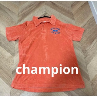 チャンピオン(Champion)のチャンピオン　ポロシャツ　半袖　XL オレンジ(ポロシャツ)