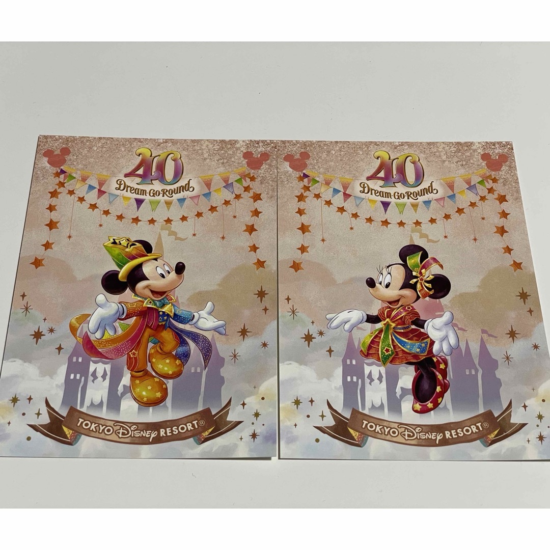 Disney(ディズニー)の【ポストカード】ディズニーランドホテル40周年記念品 エンタメ/ホビーのおもちゃ/ぬいぐるみ(キャラクターグッズ)の商品写真