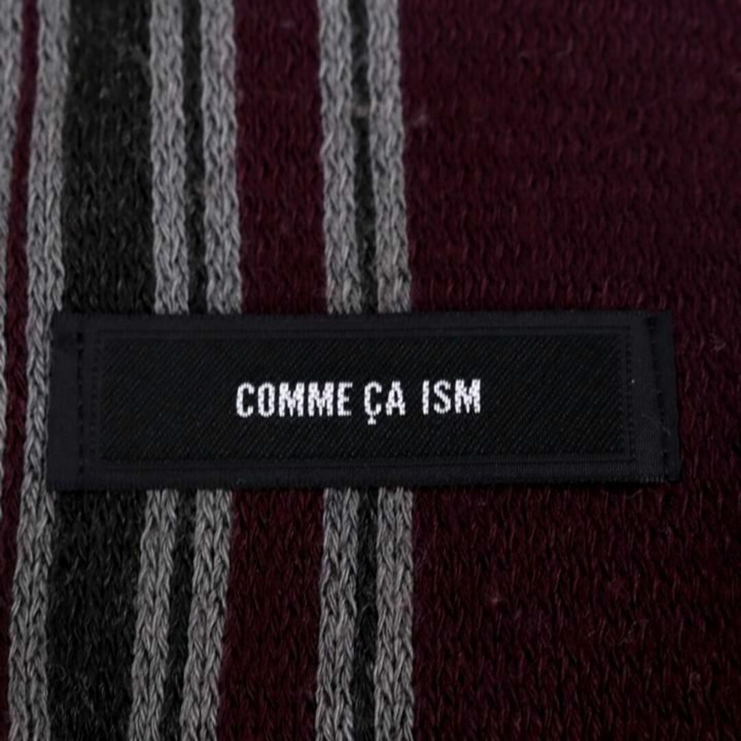 COMME CA ISM(コムサイズム)のコムサイズム マフラー ストライプ柄 日本製 ブランド 小物 メンズ パープル COMME CA ISM メンズのファッション小物(マフラー)の商品写真