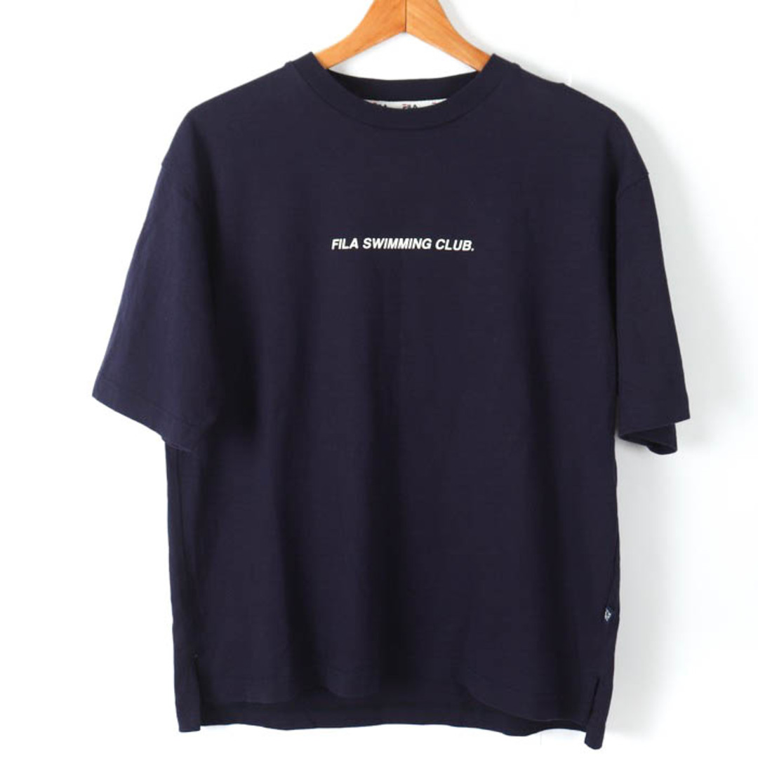FILA(フィラ)のフィラ Tシャツ 半袖 コットン100% スポーツウエア トップス メンズ Sサイズ ネイビー FILA メンズのトップス(Tシャツ/カットソー(半袖/袖なし))の商品写真