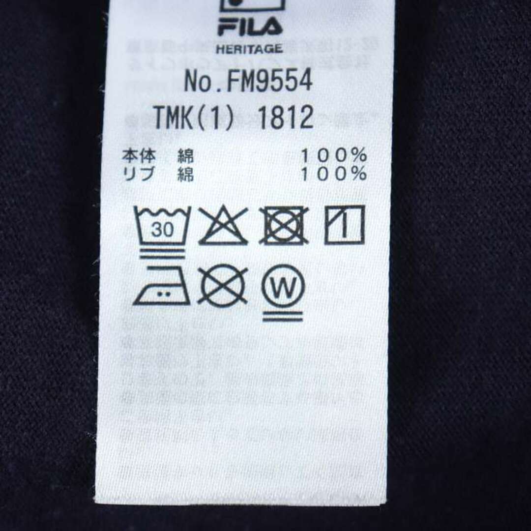 FILA(フィラ)のフィラ Tシャツ 半袖 コットン100% スポーツウエア トップス メンズ Sサイズ ネイビー FILA メンズのトップス(Tシャツ/カットソー(半袖/袖なし))の商品写真