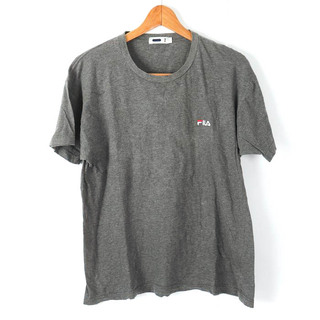 フィラ(FILA)のフィラ Tシャツ 半袖 コットン100% ロゴ スポーツウエア トップス メンズ Lサイズ グレー FILA(Tシャツ/カットソー(半袖/袖なし))