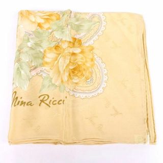 ニナリッチ(NINA RICCI)のニナリッチ スカーフ 花柄 ペイズリー柄 シルク100％ ブランド 小物 レディース ベージュ NINA RICCI(バンダナ/スカーフ)