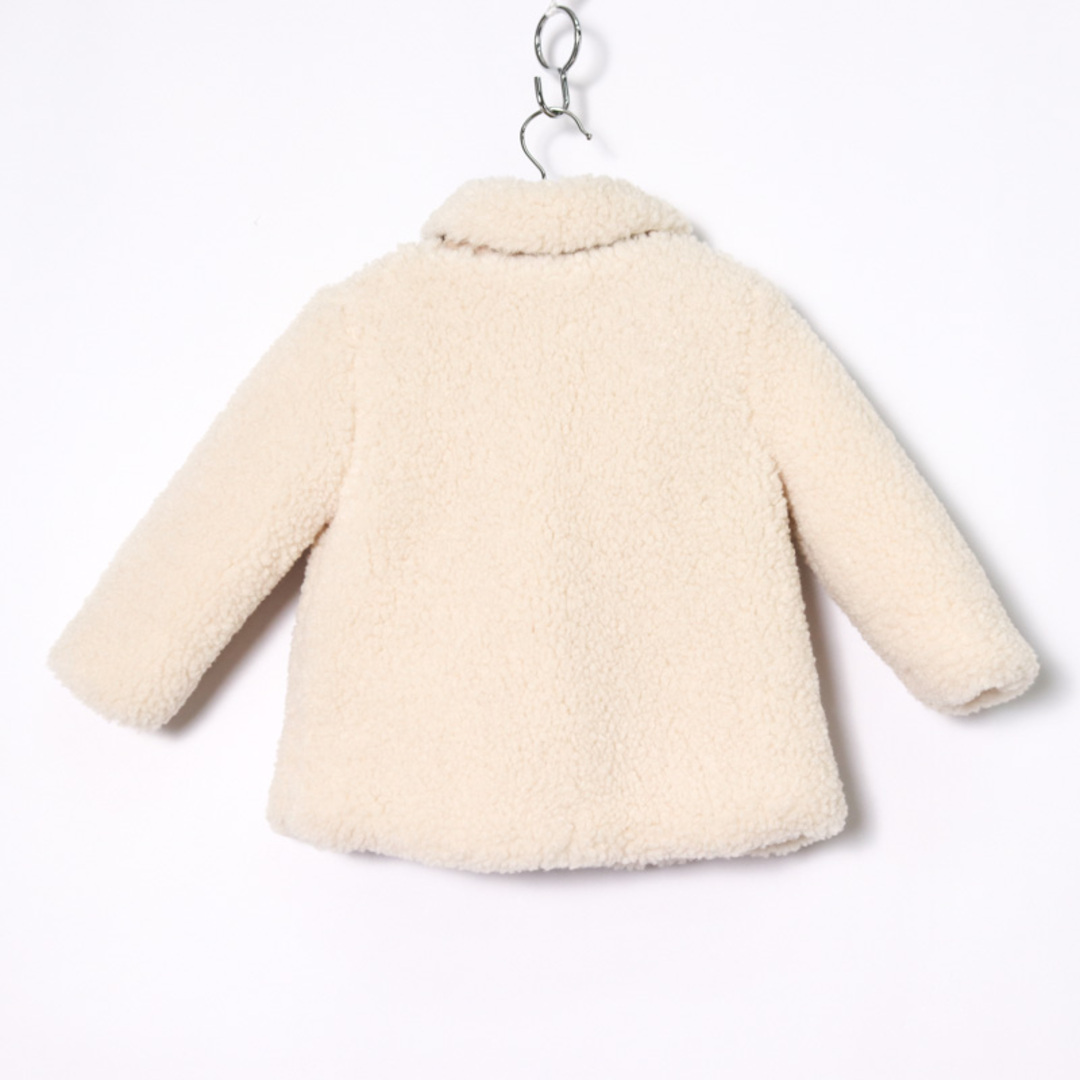 ZARA(ザラ)のザラ ボアフリースジャケット ジャンパー アウター ベビー 女の子用 12-18months/86cmサイズ ベージュ ZARA キッズ/ベビー/マタニティのベビー服(~85cm)(ジャケット/コート)の商品写真