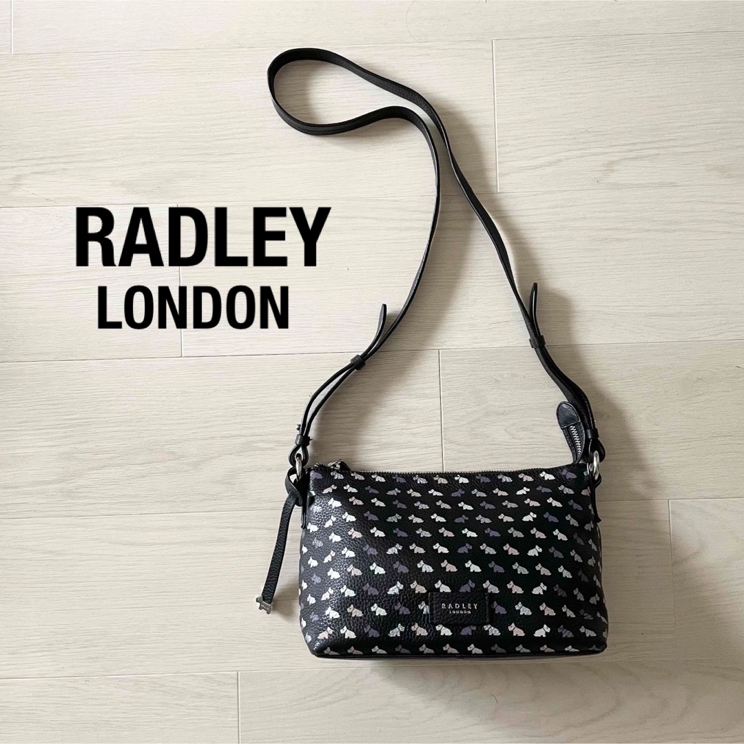 RADLEY LONDON ラドリー ショルダーバッグ　犬柄 ドット ブラック レディースのバッグ(ショルダーバッグ)の商品写真