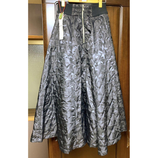 CYNICAL シニカル　迷彩柄キルティングスカート　カモフラ　サイドゴム　新品(ロングスカート)