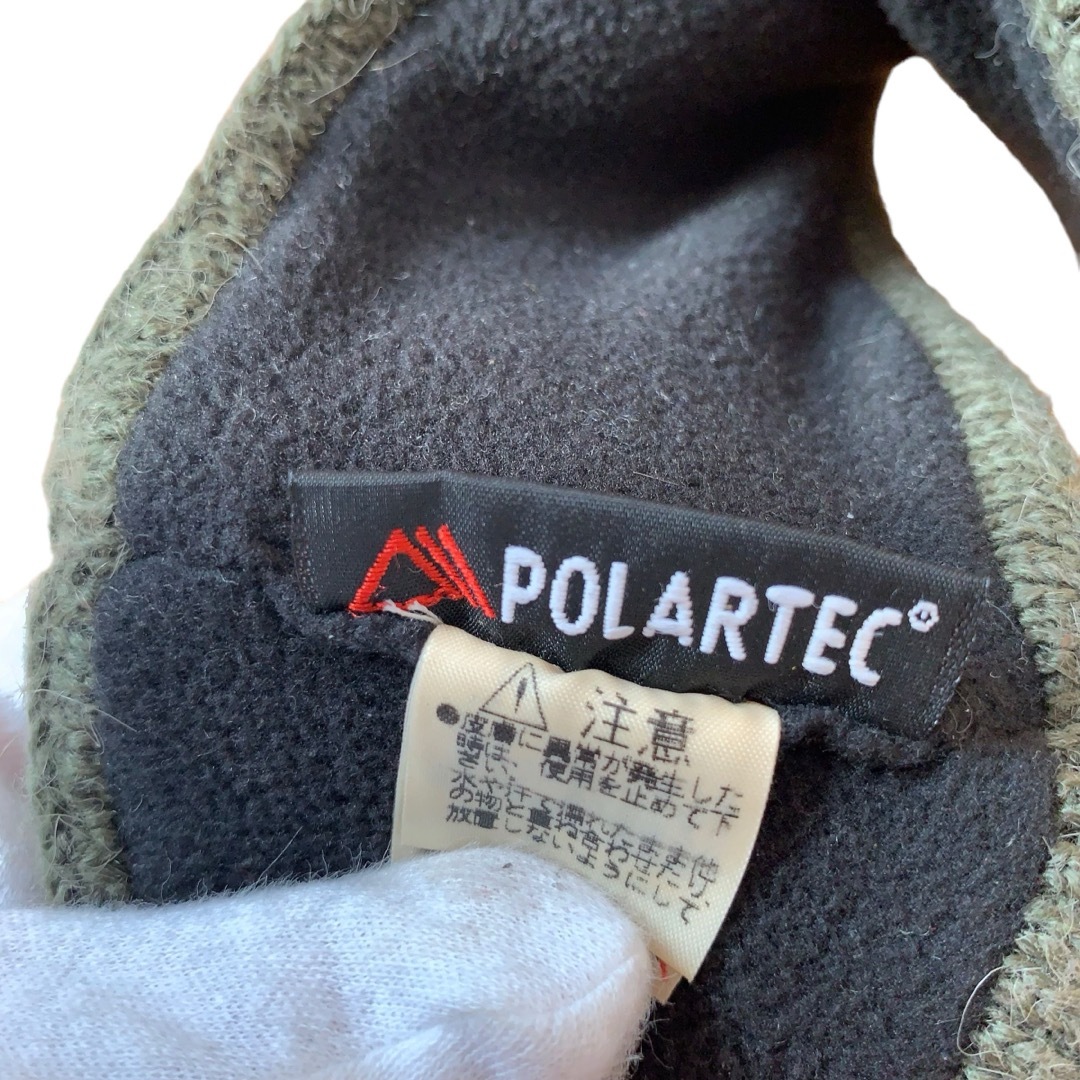 THE NORTH FACE(ザノースフェイス)のノースフェイス　polartec 帽子　カーキ レディースの帽子(ニット帽/ビーニー)の商品写真