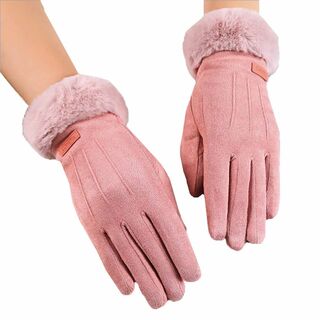 【色: 04:ピンク】WHITE FANG(ホワイトファング) 手袋 スウェード(その他)