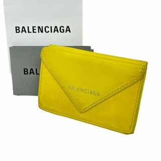 バレンシアガ(Balenciaga)のバレンシアガ 三つ折り財布 ペーパー ミニウォレット イエロー 391446(折り財布)
