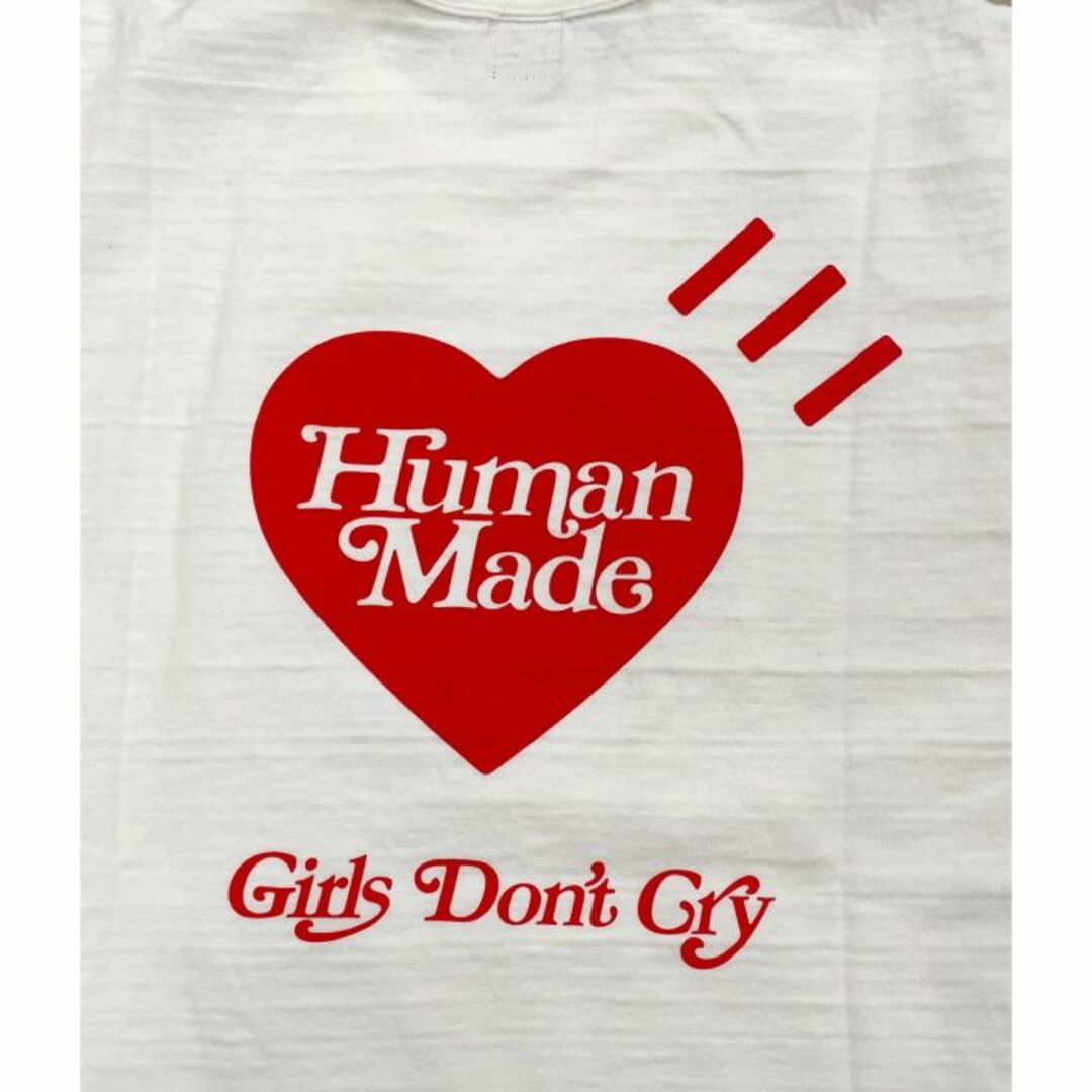 HUMAN MADE(ヒューマンメイド)の2023 Human Made × Girls Don't Cry GDC VALENTINE'S DAY T-SHIRT 白 L : P155 メンズのトップス(Tシャツ/カットソー(半袖/袖なし))の商品写真