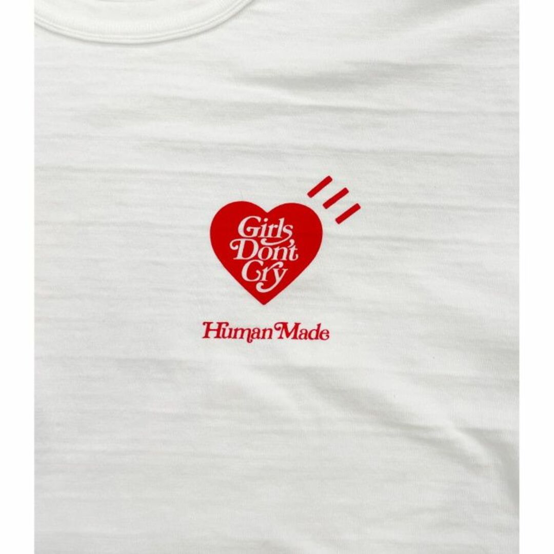 HUMAN MADE(ヒューマンメイド)の2023 Human Made × Girls Don't Cry GDC VALENTINE'S DAY T-SHIRT 白 L : P155 メンズのトップス(Tシャツ/カットソー(半袖/袖なし))の商品写真