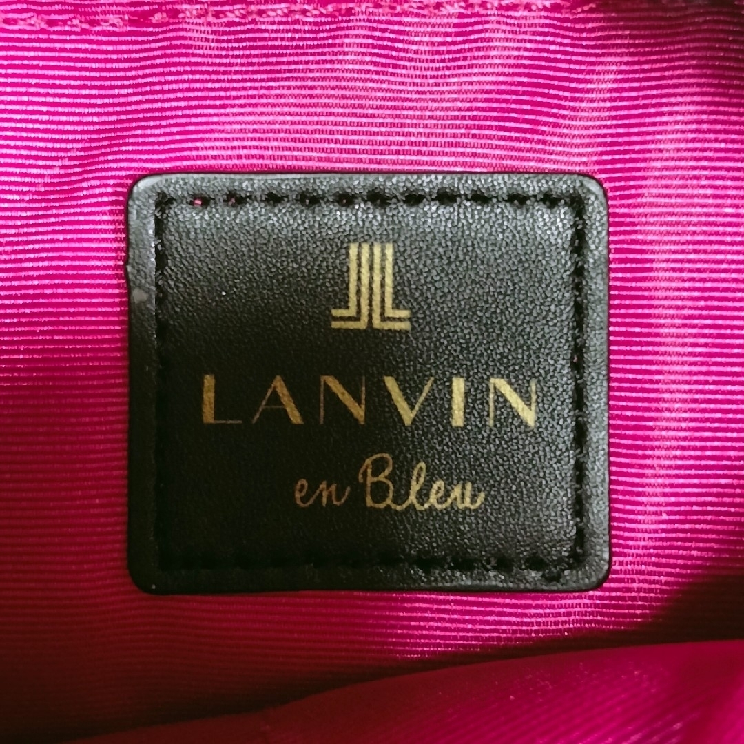 LANVIN en Bleu(ランバンオンブルー)の【美品】 LANVIN en Bleu フェーヴェ フェイクファー トートバッグ レディースのバッグ(トートバッグ)の商品写真