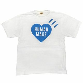 ヒューマンメイド(HUMAN MADE)のHUMAN MADE Heart T-Shirt 白/青 M : P156(Tシャツ/カットソー(半袖/袖なし))