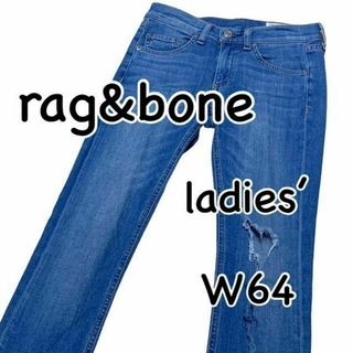 ラグアンドボーン(Rag & Bone)のrag&bone ラグアンドボーンジーン クラッシュ加工 スキニー ウエスト64(デニム/ジーンズ)