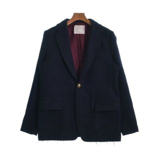 サカイ(sacai)のsacai サカイ テーラードジャケット 2(M位) 紺 【古着】【中古】(テーラードジャケット)