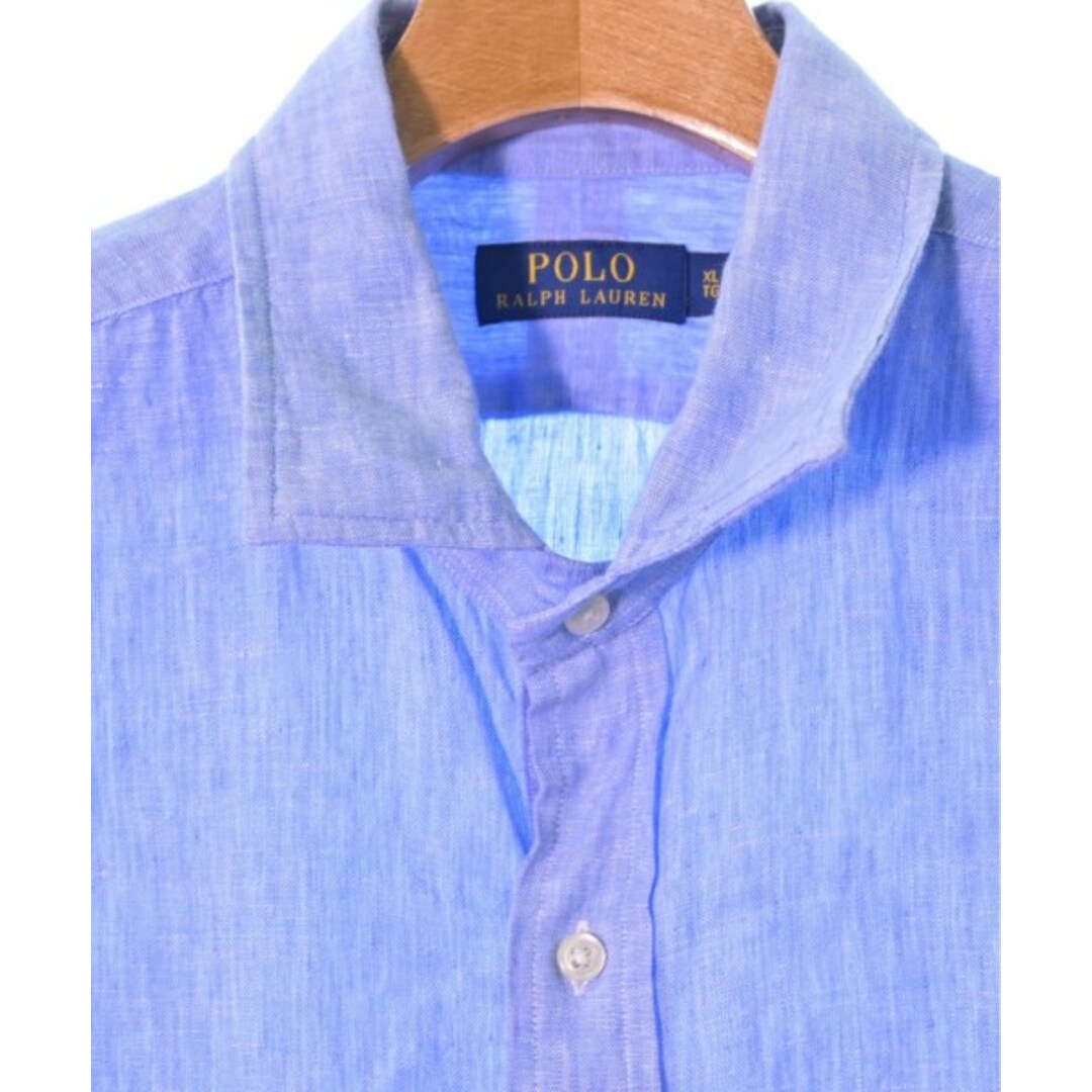 POLO RALPH LAUREN(ポロラルフローレン)のPolo Ralph Lauren カジュアルシャツ XL 青 【古着】【中古】 メンズのトップス(シャツ)の商品写真