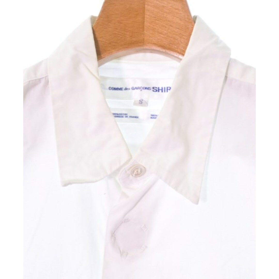 COMME des GARCONS SHIRT カジュアルシャツ S 白 【古着】【中古】