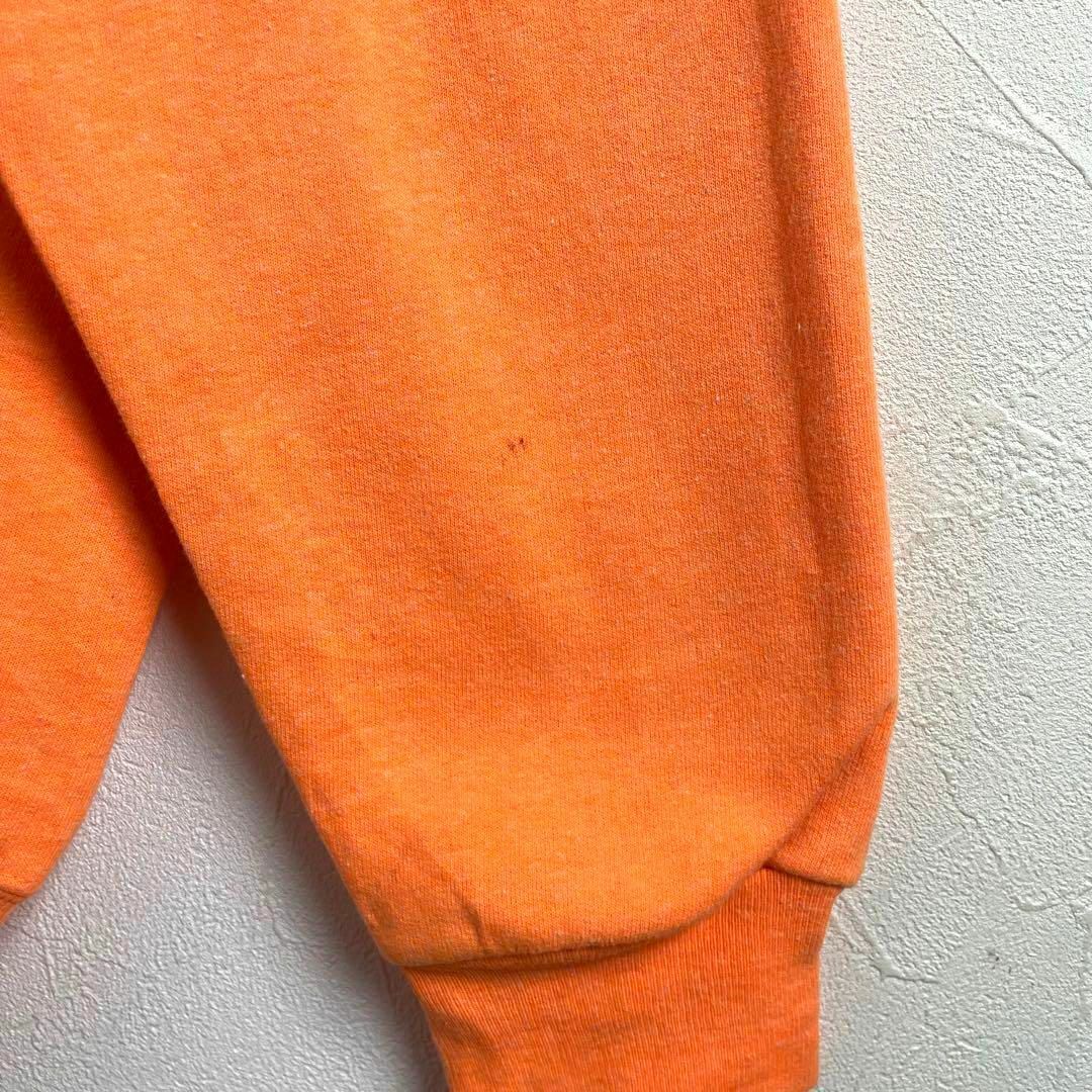 ポートアンドカンパニー　オレンジ　M 両面プリント　スウェットシャツ　US古着 メンズのトップス(スウェット)の商品写真