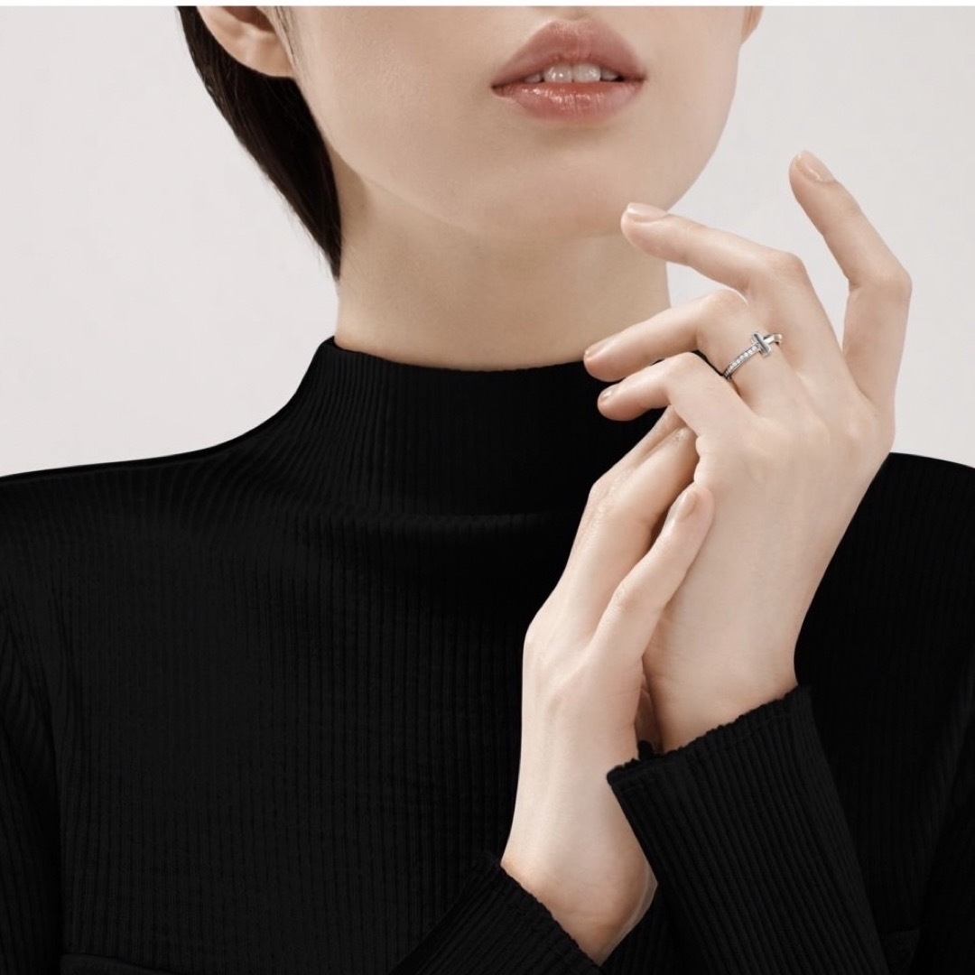 Tiffany & Co.(ティファニー)のtiffany♡ Tワン ナロー ダイヤモンド リング WG レディースのアクセサリー(リング(指輪))の商品写真