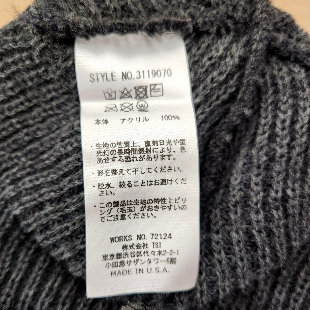 schott(ショット)の【未使用】Schott ショット ウォッチキャップ グレー ニット帽 メンズの帽子(ニット帽/ビーニー)の商品写真