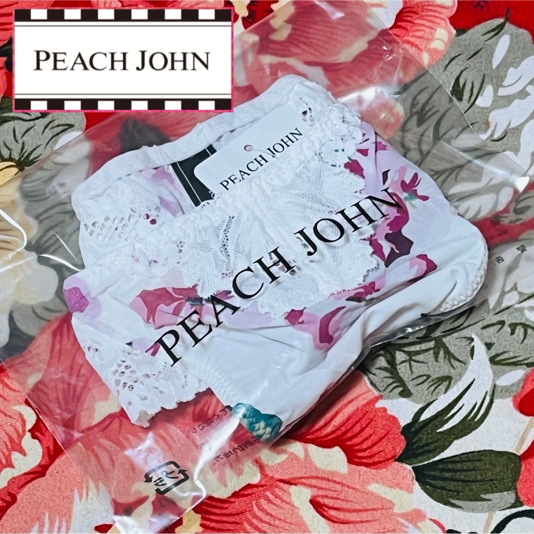 PEACH JOHN(ピーチジョン)のPEACH JOHN★ぴたもちレースショーツTバック★花柄パンツ下着★White レディースの下着/アンダーウェア(ショーツ)の商品写真