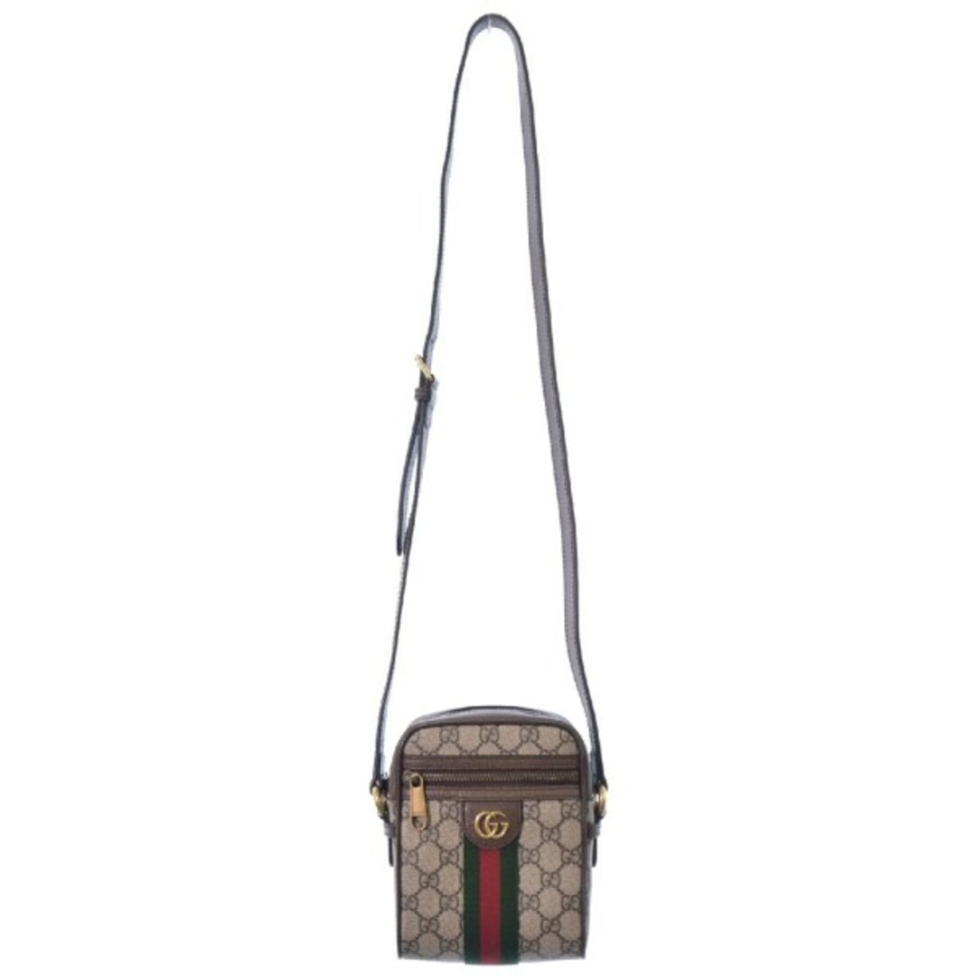 Gucci - GUCCI グッチ ショルダーバッグ - 茶系(総柄) 【古着】【中古