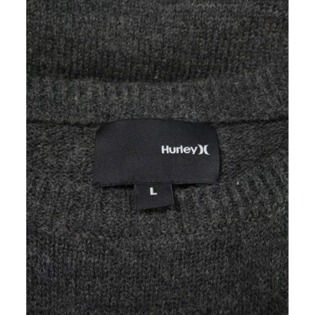 Hurley(ハーレー)のHurley ハーレー ニット・セーター L グレー 【古着】【中古】 メンズのトップス(ニット/セーター)の商品写真