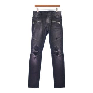 バルマン(BALMAIN)のBALMAIN バルマン デニムパンツ 30(M位) 黒系(デニム) 【古着】【中古】(デニム/ジーンズ)