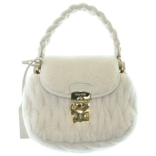 ミュウミュウ(miumiu)のMiu Miu ミュウミュウ ショルダーバッグ - 白 【古着】【中古】(ショルダーバッグ)