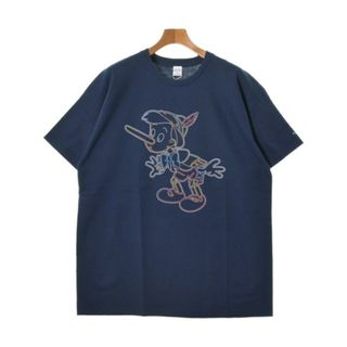 デラックス(DELUXE)のDeluxe デラックス Tシャツ・カットソー XL 紺 【古着】【中古】(Tシャツ/カットソー(半袖/袖なし))