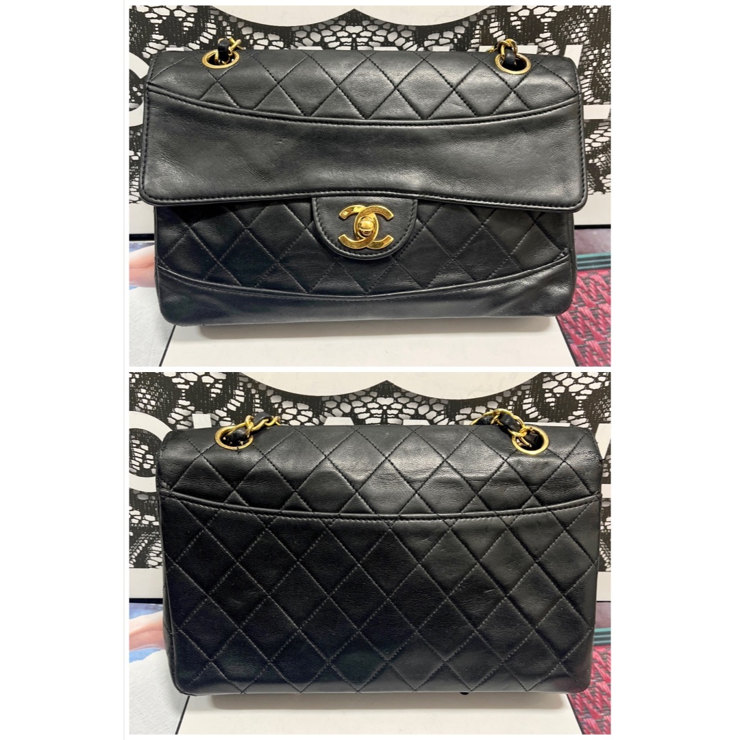 CHANEL(シャネル)の◆◇極上美品 シャネル CHANEL ヴィンテージ マトラッセ デザインフラップ レディースのバッグ(ショルダーバッグ)の商品写真