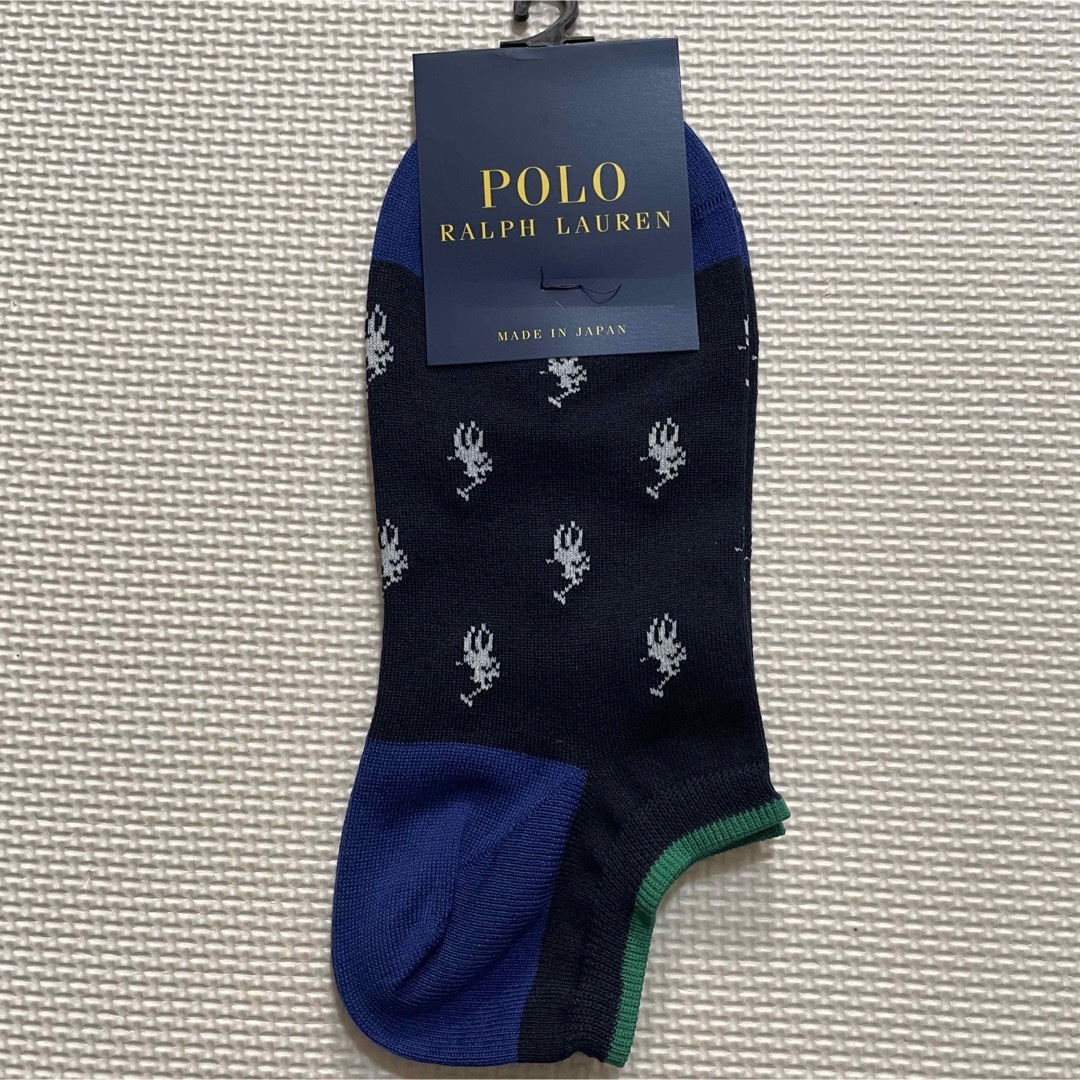 POLO（RALPH LAUREN）(ポロ)の新品未使用PORO RALPH LAURENメンズスニーカーソックス2足セット メンズのレッグウェア(ソックス)の商品写真