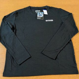 アウトドアプロダクツ(OUTDOOR PRODUCTS)のW☆新品☆アウトドア☆長袖Ｔシャツ☆LL☆ブラック☆男性用☆No.1445(Tシャツ/カットソー(七分/長袖))