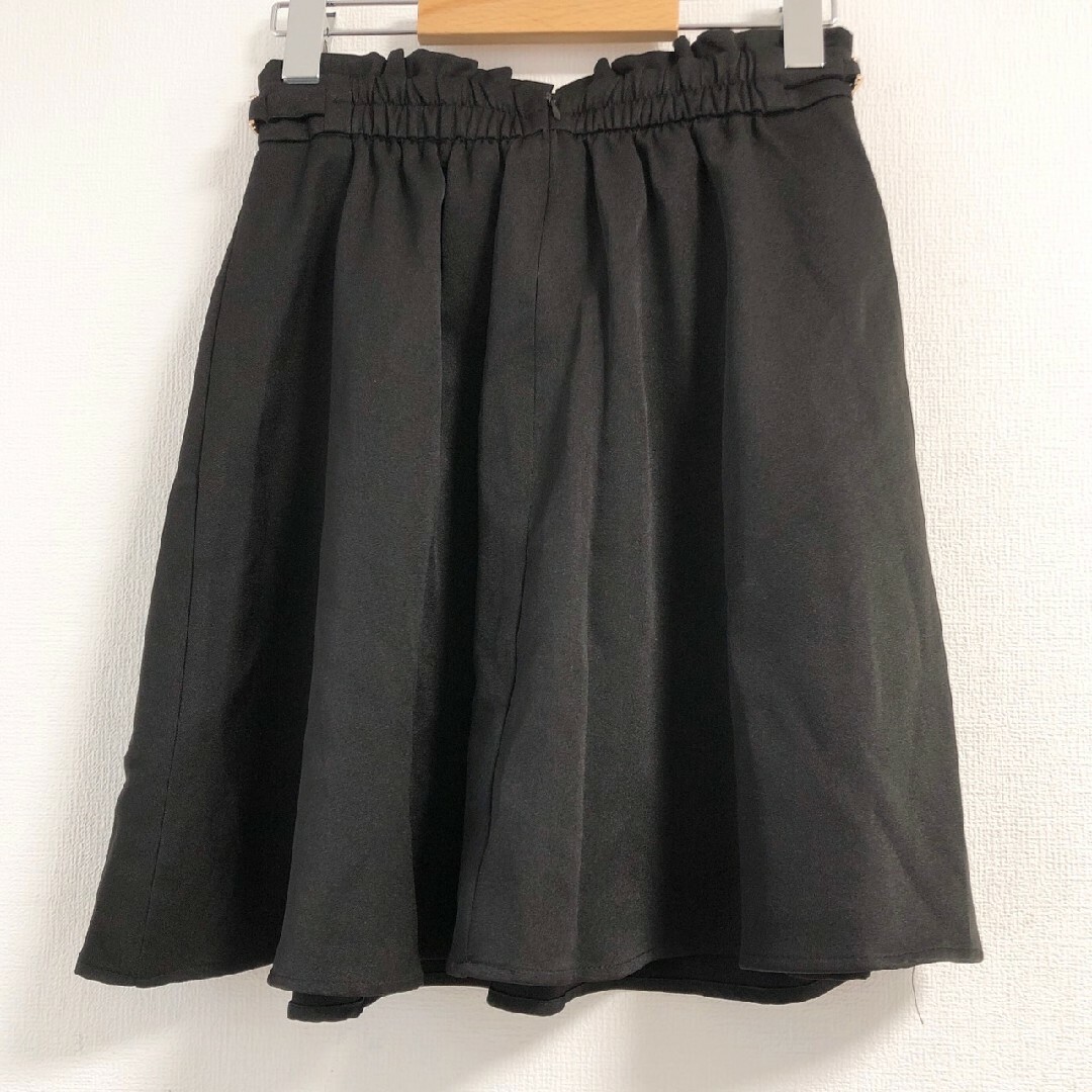 INGNI(イング)のイング　フレアスカート　F　ブラック　大人カジュアル　きれいめ　ポリ レディースのスカート(ひざ丈スカート)の商品写真